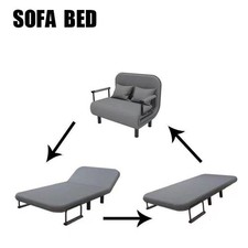 Convertible Sofa Bed Grey