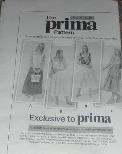 Prima sewing pattern lady - pattern, lady's