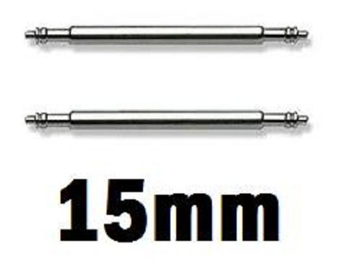 15mmspring bars stainless - bars, 2