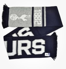Spurs Tottenham Hotspur FC Official Football Jacquard Nero Scarf  Navy/White