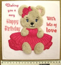 Cute Furry Bear Birthday Card