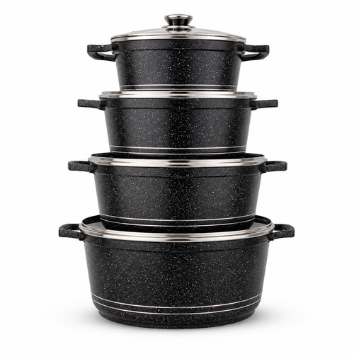 4pc leo marble cooking pot - leo,