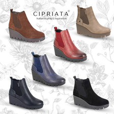 Ladies Cipriata Wedge Boots