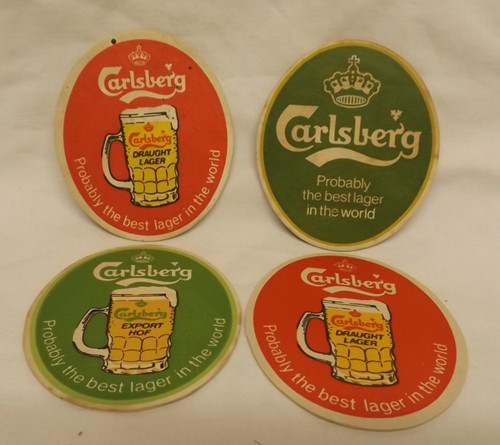 Carlsberg lager beer mats - 4,