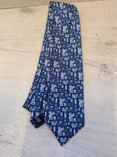 james meade pure silk blue handy man bear mechanic tie
