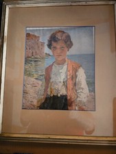 vintage art prints framed "sea