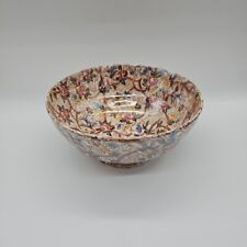Rare Maling Chestnut Pattern Bowl 6527 R Floral