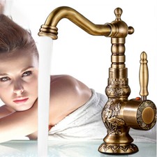 Antique Brass Waterfall Basin