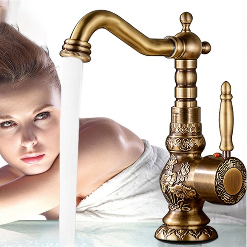 Antique brass waterfall basin - brass,