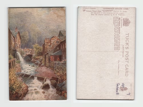 Postcard mill stream - -,
