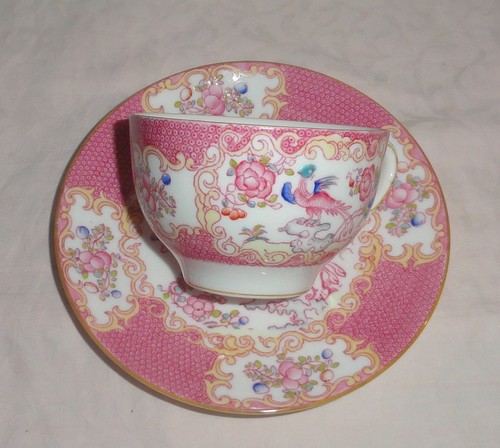 Minton pink cockatrice cup - cockatrice, and