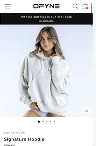 Dfyne signature hoodie lunar - dfyne,