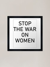 Stop the war on women Framed