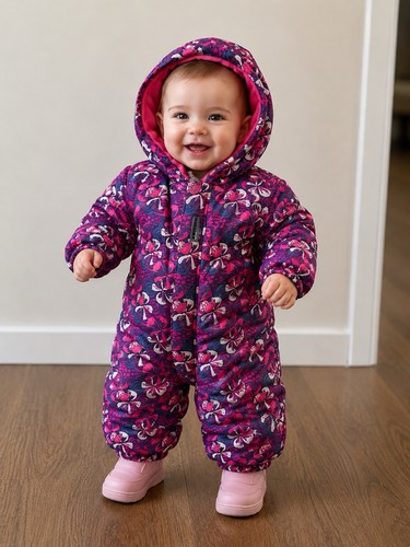 Girls snowsuit month - girls,