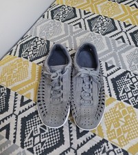 VGC Mens Womens Nike Mayfly Woven Suede Trainers Size 6 EU 40 dark grey white