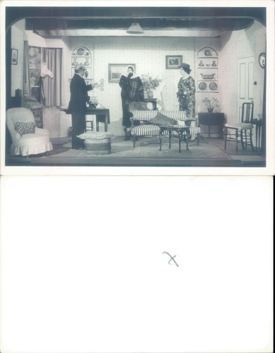 Theatrical stage scene with