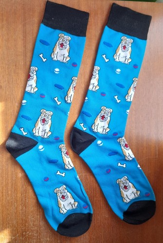 Novelty british bulldog socks - novelty,