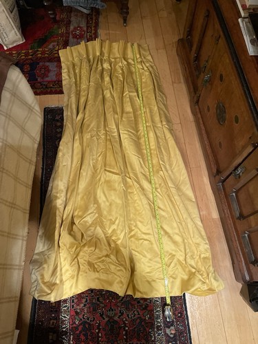 Golden yellow curtains - yellow,