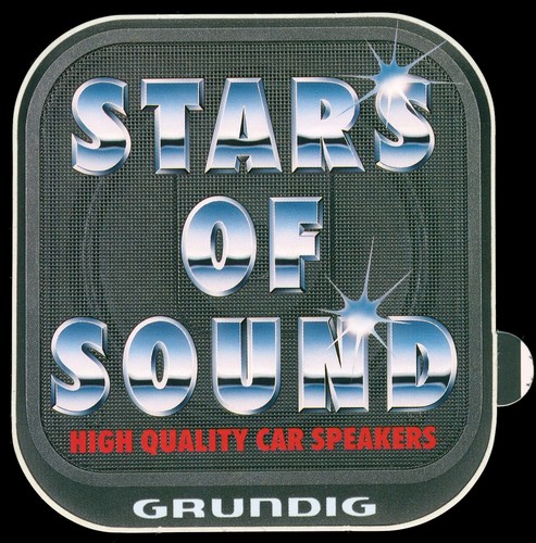 Advertising sticker grundig - advertising,