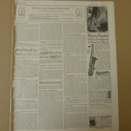 Vintage advertise buescher - vintage,