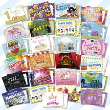 Birthday Party Invitation Cards Invites Girls Boys Childrens Kids Occasions 
