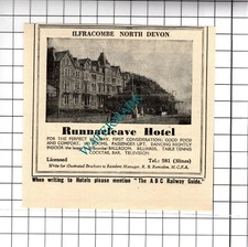 Runnacleave Hotel Ilfracombe Ramsden / Imperial Hythe Horspool - 1958 Cutting