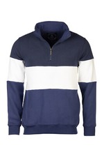 Mens Striped Embroidered