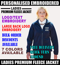Personalised Embroidered Text Ralawise RG123 Ladies Premium Fleece Jacket