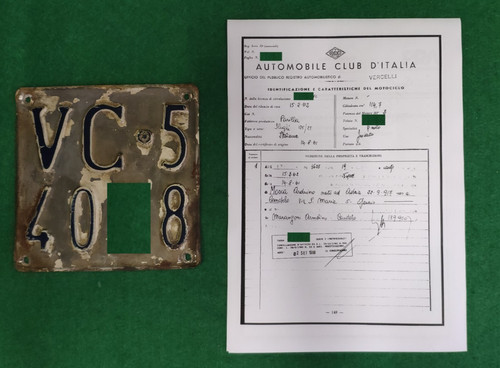 Original motorcycle plate - motorcycle,