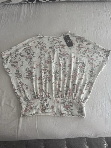 Floral print batwing top - floral-print,