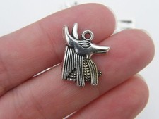 8 Anubis Egyptian head charms