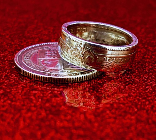 Stirling silver coin ring - stirling,