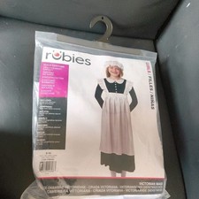 girl Victorian Maid Fancy Dress Party Costume size 9 - 10