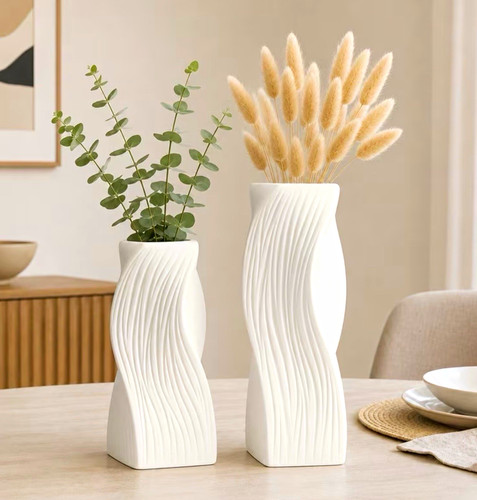 Set white plastic - set,
