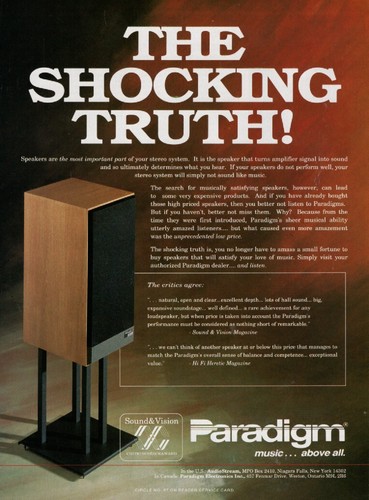 Paradigm speakers original - paradigm,