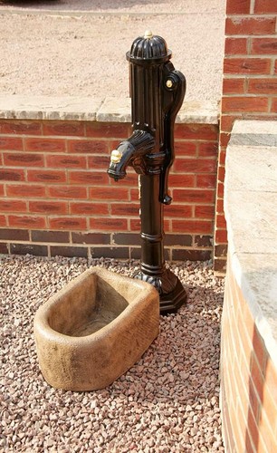 Village pump water feature - pump,