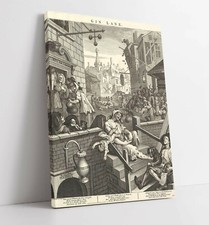HOGARTH GIN LANE CANVAS WALL
