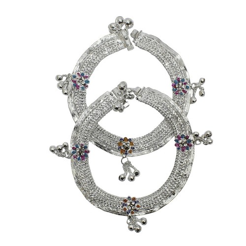 Anklet payal silver plated - anklet,