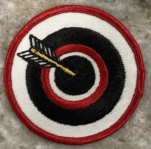Bullseye target with - with, in
