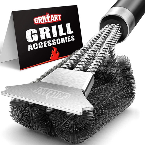Bbq cleaning brush - 3-in-1,