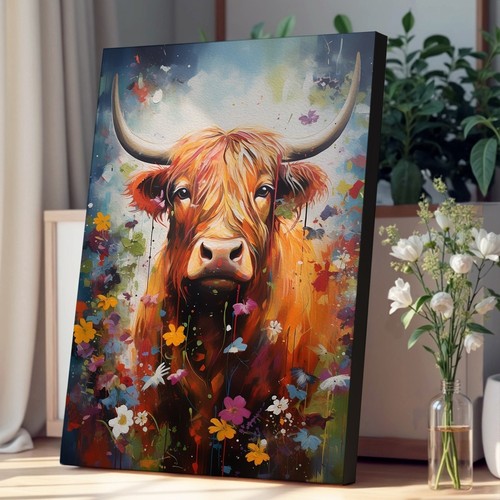 Highland cow contemporary - highland,