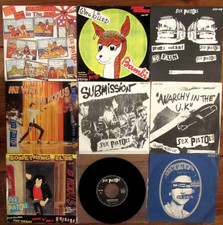 SEX PISTOLS. LOT OF 8 X 7" France P/S.