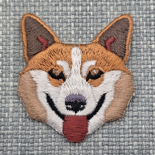 Welsh corgi dog - welsh, embroidered