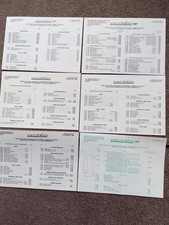Scalextric Vintage 1977 + 1980,s  Price Lists X 6  Superb.