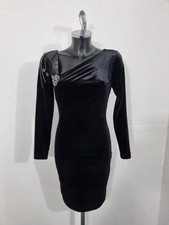 BERNSHAW Black Velvet Dress