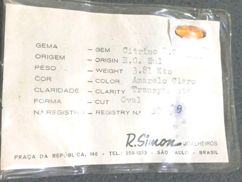 Semi precious stone citrine - stone,