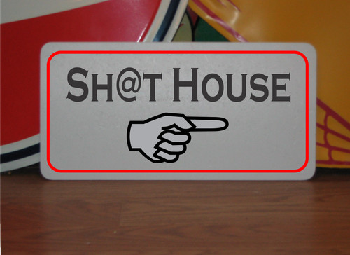 House arrow metal - house,