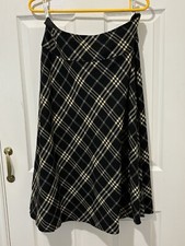 Eastex Wool Blend Skirt, Stretch Waist, Black, Yellow ,white Size 14