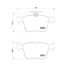 BREMBO P85124 Brake Pad Set