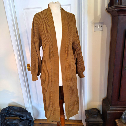 Womens brown cable knit - womens,